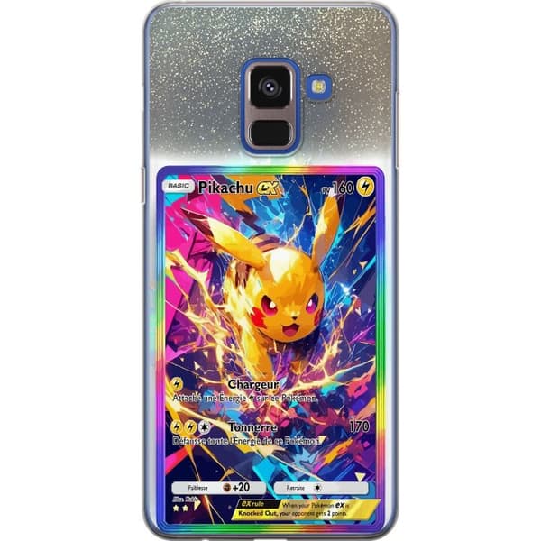 Kompatibelt Mobildeksel til Samsung Galaxy A8 (2018) Pikachu gul