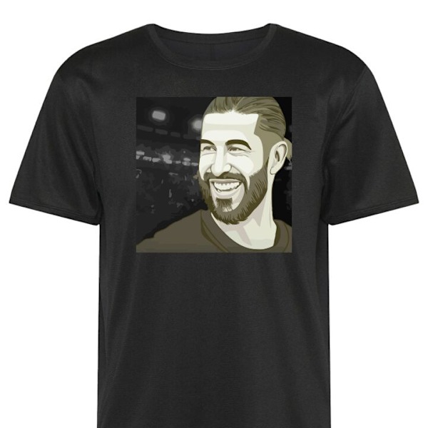 Trænings T-shirt | Sport T-shirt til Voksen Sergio Ramos sort XX-Large