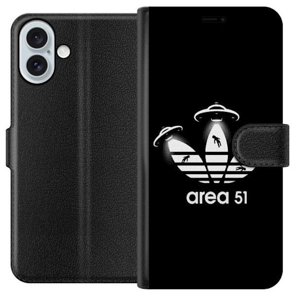 Apple iPhone 16 Plus Lompakkokotelo Adidas Area 51