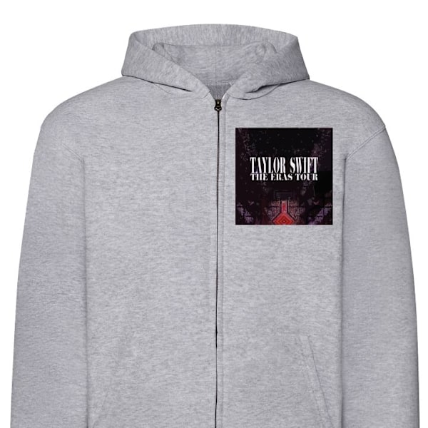 Zip-Hoodie | Hættetrøje med Lynlås til Voksne Taylor Swift grå L