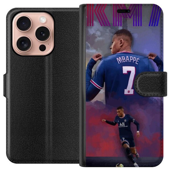 Apple iPhone 16 Pro Lompakkokotelo MAP Jalkapallo Design Graafinen Kuviointi Moderni Urheiluaihe Trendikäs Jalkapallo Suosittu Graafinen Tyyli Motiiv
