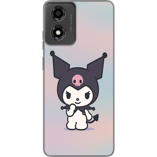 Motorola Moto E14 Läpinäkyvä kuori Kawaii Sanrio Kuromi
