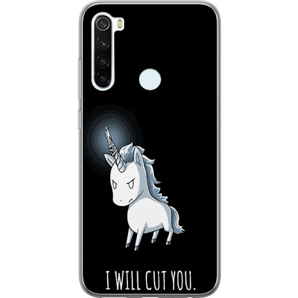 Xiaomi Redmi Note 8 Genomskinligt Skal Unicorn Cut You