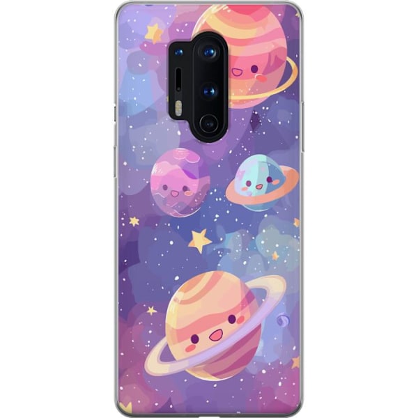 OnePlus 8 Pro Läpinäkyvä kuori Avaruus Makea