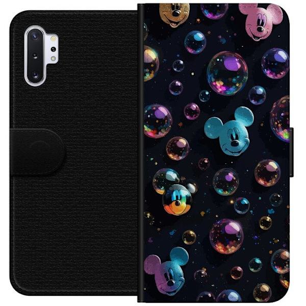 Samsung Galaxy Note10+ Lompakkokotelo  Mikki Hiiri Disney Kuplat Suunnittelu Hauska Motiivi Suosittu Disney-hahmo Piirrossarja Lasten Klassikko