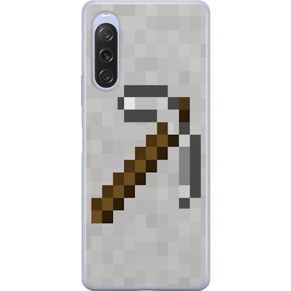 Sony Xperia 10 V Genomskinligt Skal Minecraft Tools