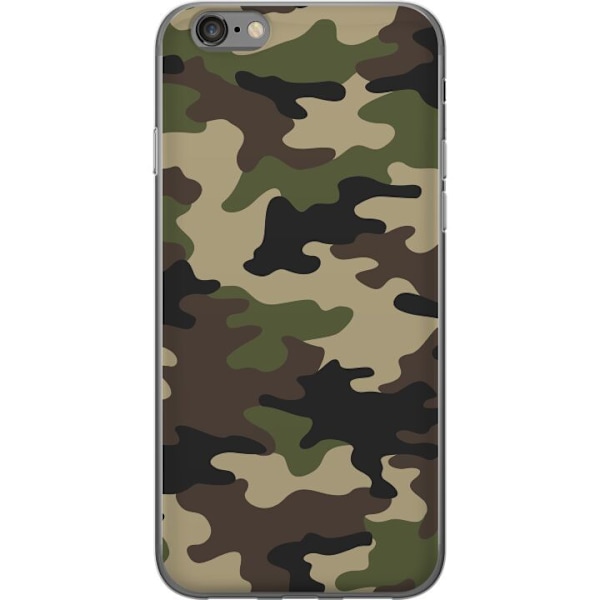 Apple iPhone 6s Läpinäkyvä kuori Metsä camo
