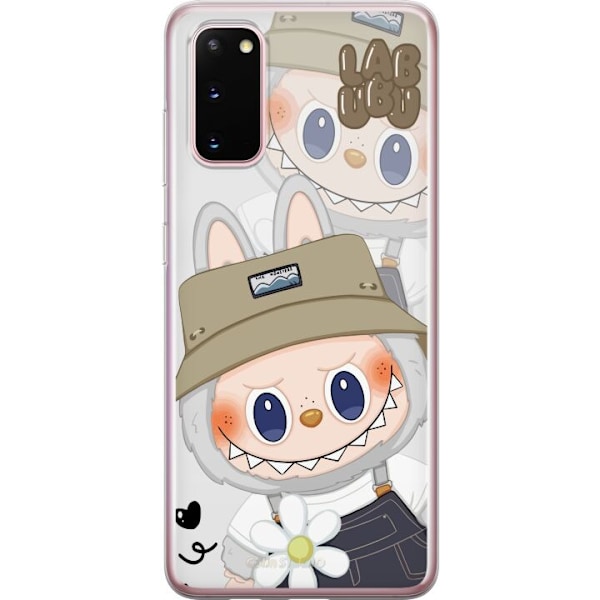 Samsung Galaxy S20 Läpinäkyvä kuori Labubu Minimal Mood - Yksinkertainen ja tyylikäs hirviösuunnittelu