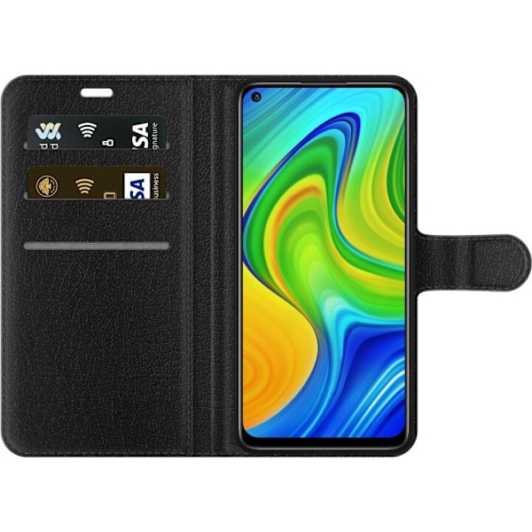 Xiaomi Redmi Note 9 Tegnebogsetui Bold Bot Head