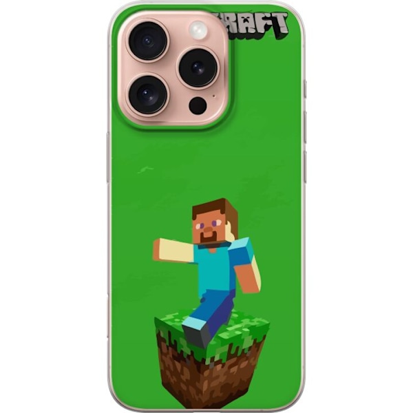 Apple iPhone 16 Pro Läpinäkyvä kuori Minecraft