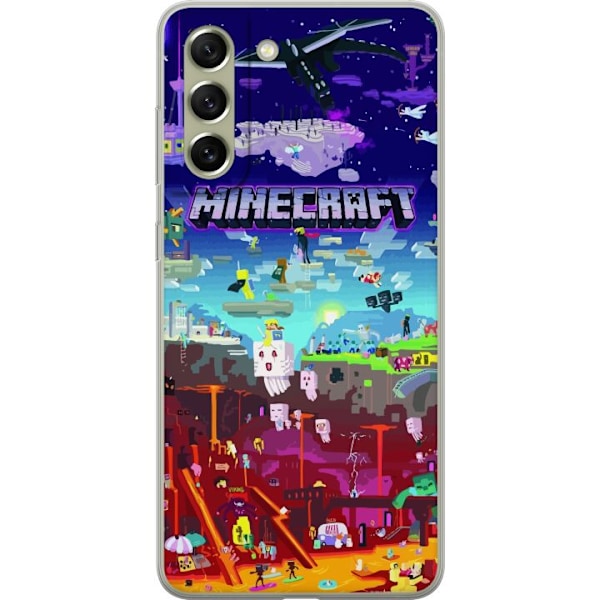 Samsung Galaxy S21 FE 5G Gjennomsiktig deksel Minecraft