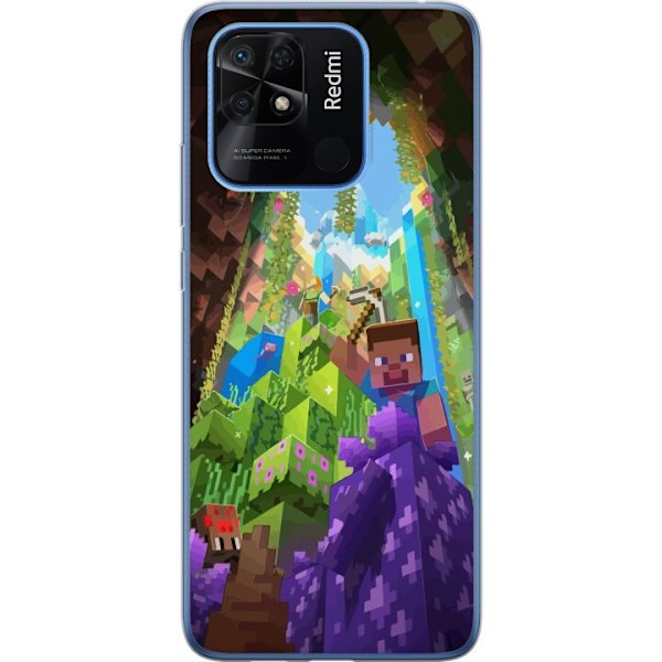 Xiaomi Redmi 10C Gjennomsiktig deksel Minecraft