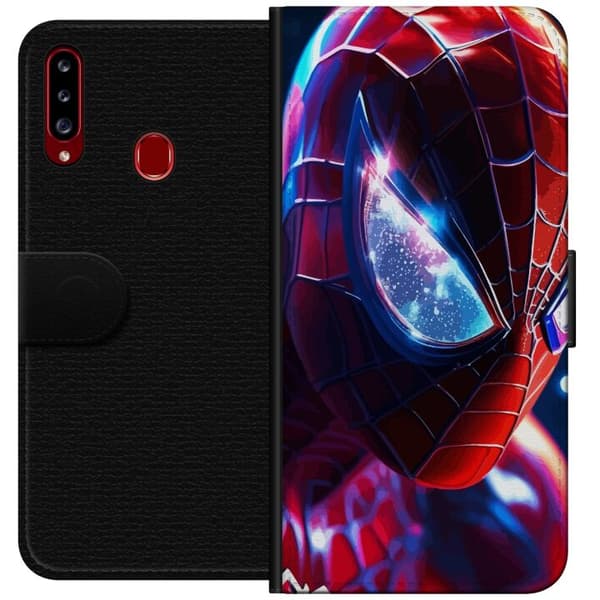 Yhteensopiva Lompakkokotelo Samsung Galaxy A20s Spiderman