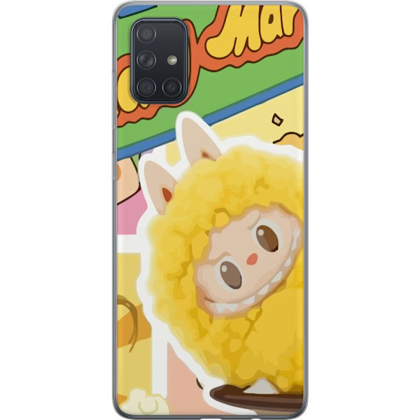 Samsung Galaxy A71 Läpinäkyvä kuori Labubu Wacky Mart Pop Mart -sarjan keräilyfiguuri Söpö Muotoilu Suosittu Teemalelu Sarja Luova Taidelelu