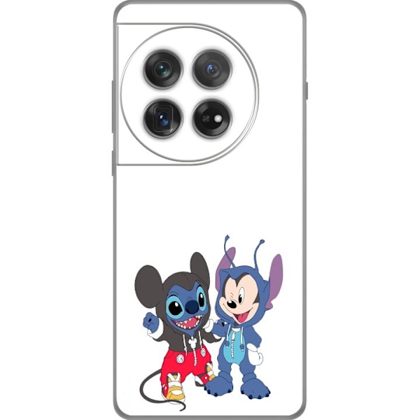 OnePlus 12 Gennemsigtig cover Stitch Mickey Mouse