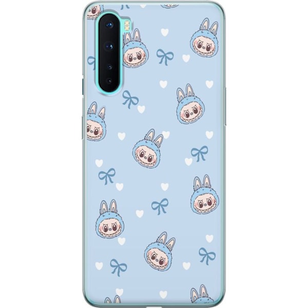 OnePlus Nord Läpinäkyvä kuori Labubu Tuli Henki