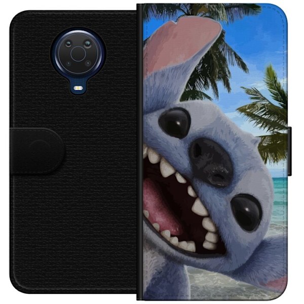 Nokia G20 Plånboksfodral Stitch mobilskal med Palmer i söt vänskapsdesign