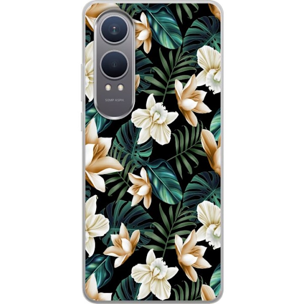 OnePlus Nord CE4 Lite Gennemsigtig cover Blomster