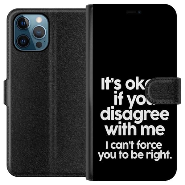 Kompatibelt Plånboksfodral till Apple iPhone 12 Pro Text
