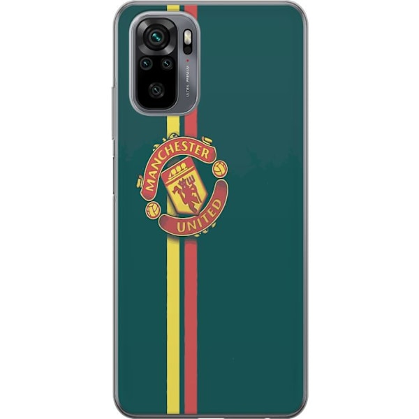 Xiaomi Redmi Note 10S Genomskinligt Skal Manchester United F.C