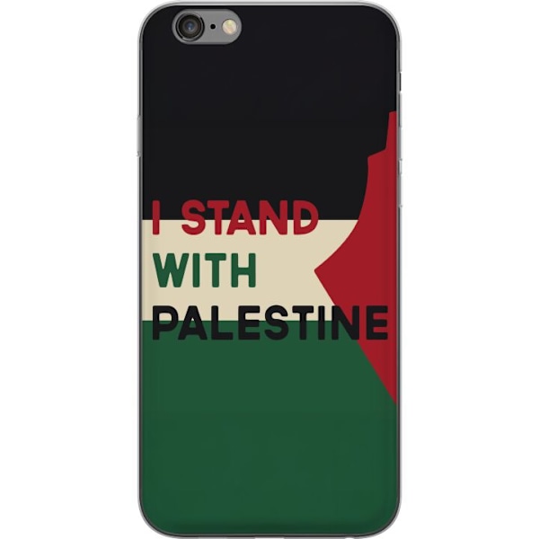 Apple iPhone 6s Plus Genomskinligt Skal Stand with Palestine – solidaritetsdesign med starkt budskap