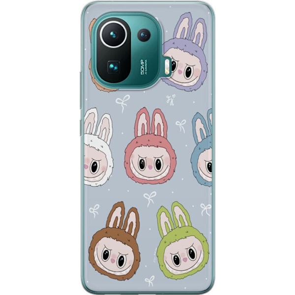 Xiaomi Mi 11 Pro Läpinäkyvä kuori Tähtikuvioitu hirviöasenne
