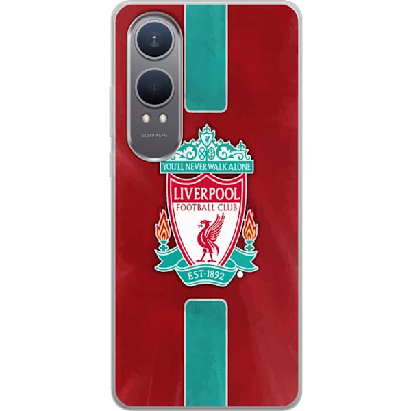 OnePlus Nord CE4 Lite Genomskinligt Skal Liverpool FC – Klassisk Fotbollsstolthet i Rött