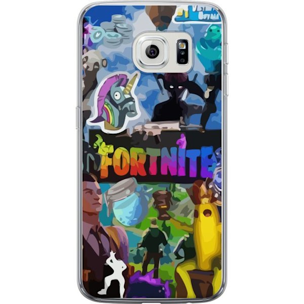 Samsung Galaxy S6 edge Läpinäkyvä kuori Fortnite