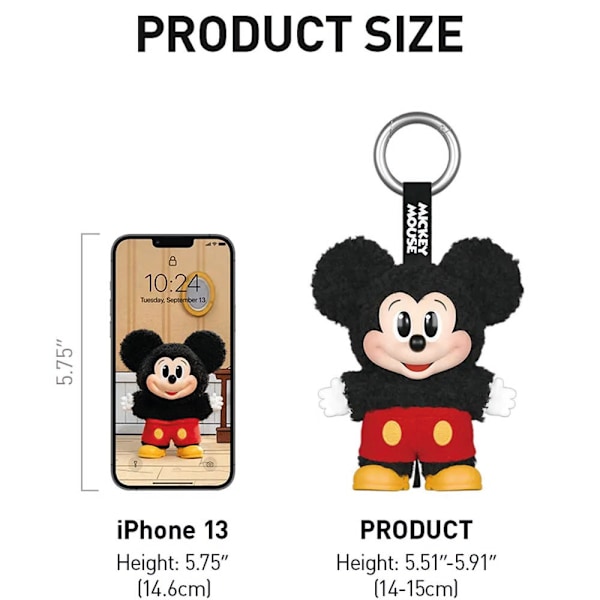 Pop Mart Labubu Mickey Keychain Surprise Box