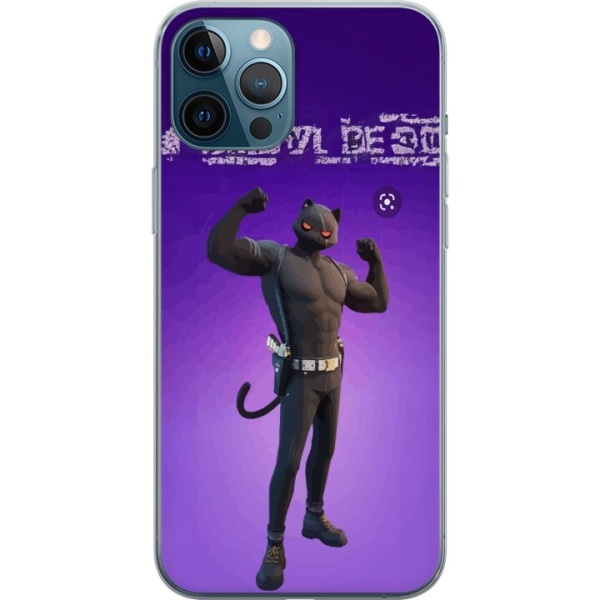 Apple iPhone 12 Pro Max Gennemsigtig cover Fortnite - Meowscle