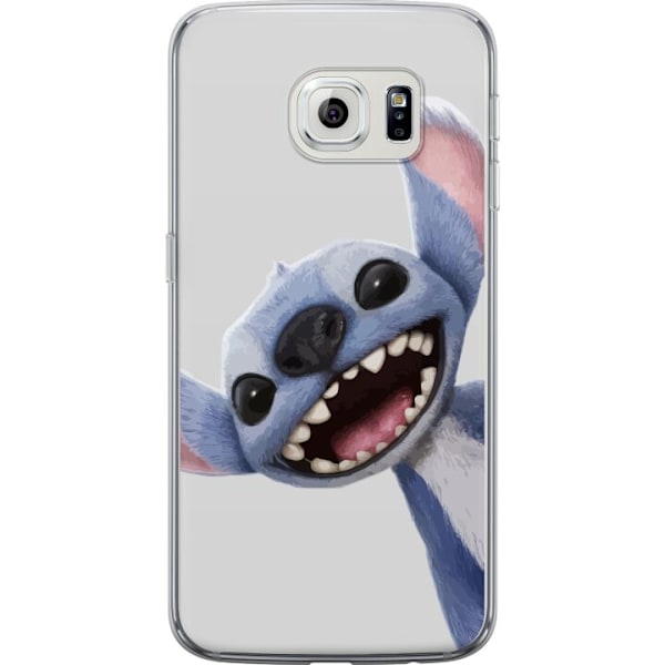 Samsung Galaxy S6 edge Genomskinligt Skal Stitch i Fart – Kawaii Design för Fans & Barn
