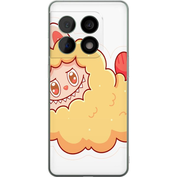 OnePlus 10 Pro Gennemsigtig cover Labubu Vaskebjørn Pop Mart Figur Samlerobjekt Sød Design Populært Motiv Kunstlegetøj Kreativ Figurserie