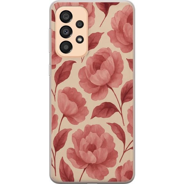 Kompatibel Mobilcover til Samsung Galaxy A33 5G Roseblomst