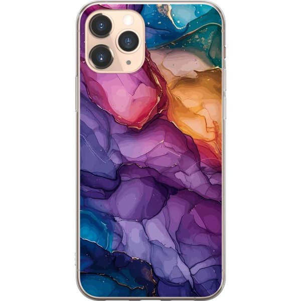 Kompatibelt Mobilskal till Apple iPhone 11 Pro Färgstarka stenar