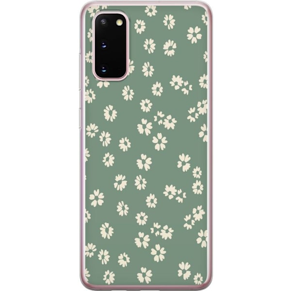 Samsung Galaxy S20 Genomskinligt Skal Blomsterdröm – färgglatt blommönster
