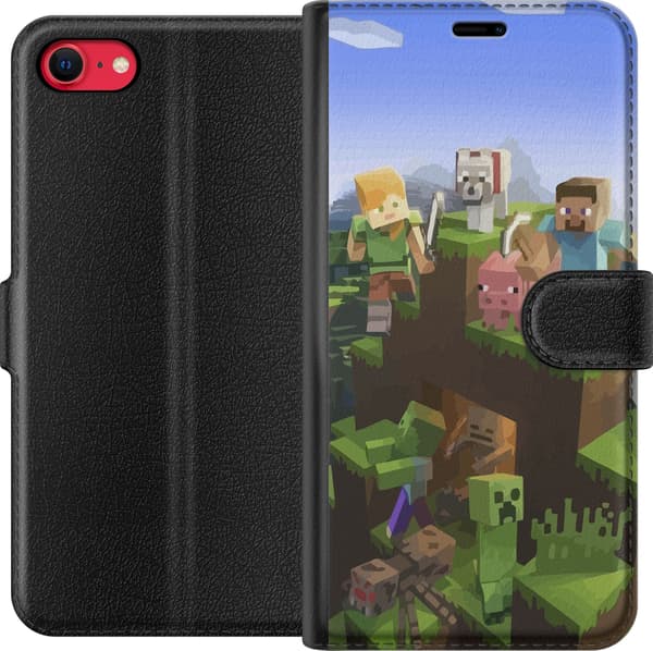 Yhteensopiva Lompakkokotelo Apple iPhone 7 MineCraft