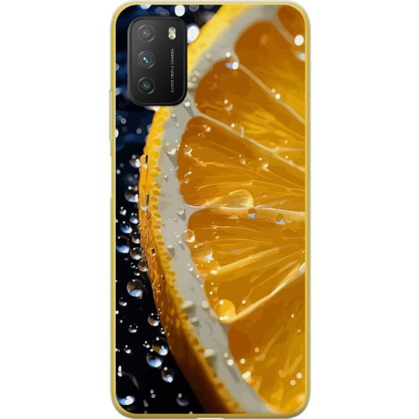 Xiaomi Poco M3  Gennemsigtig cover Appelsin