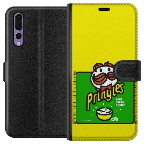 Kompatibelt Plånboksfodral till Huawei P20 Pro Pringles gul