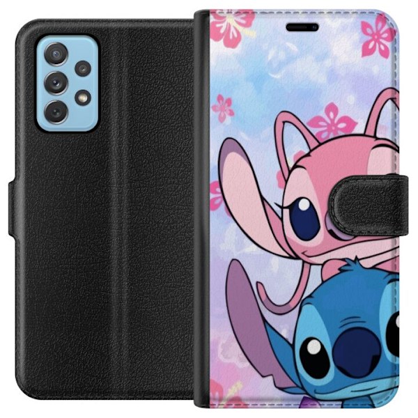 Samsung Galaxy A52 5G Lompakkokotelo Stitch & Angel