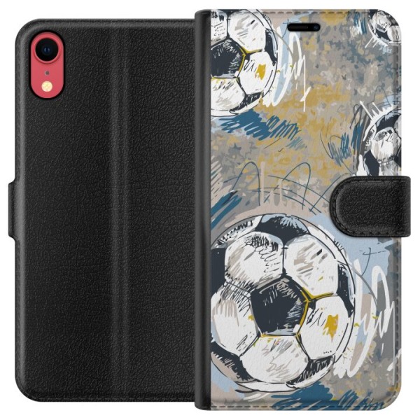 Apple iPhone XR Plånboksfodral Fotboll