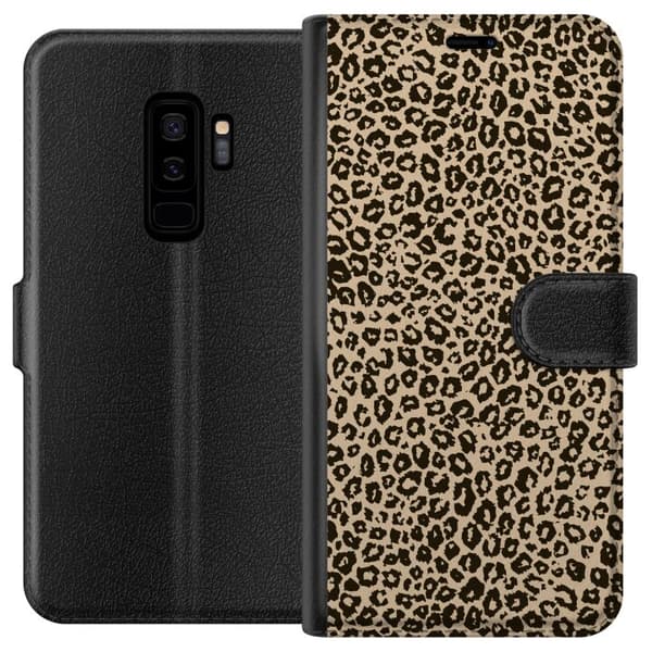 Kompatibel Tegnebogsetui til Samsung Galaxy S9+ Leopard Mønster