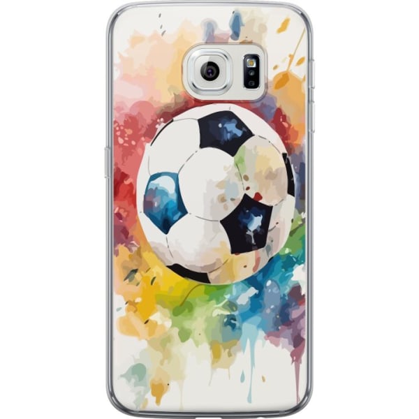 Samsung Galaxy S6 edge Gennemsigtig cover Fodbold