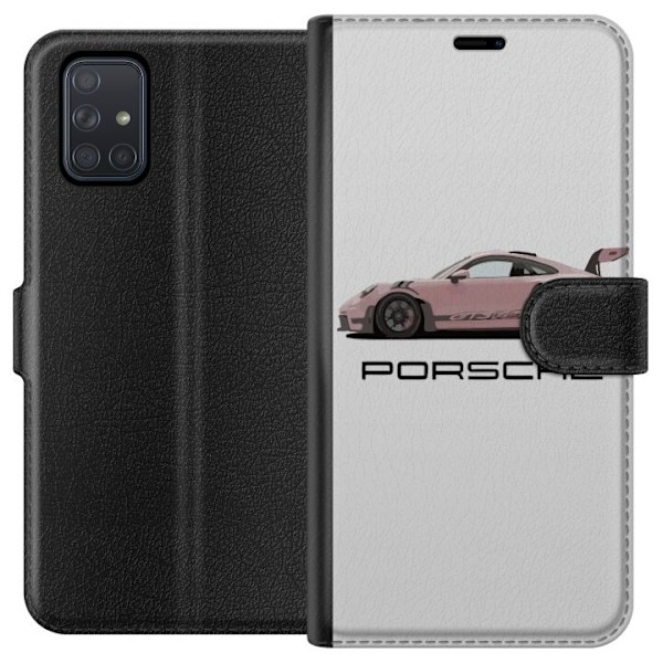 Samsung Galaxy A71 Tegnebogsetui Porsche 911 Pink