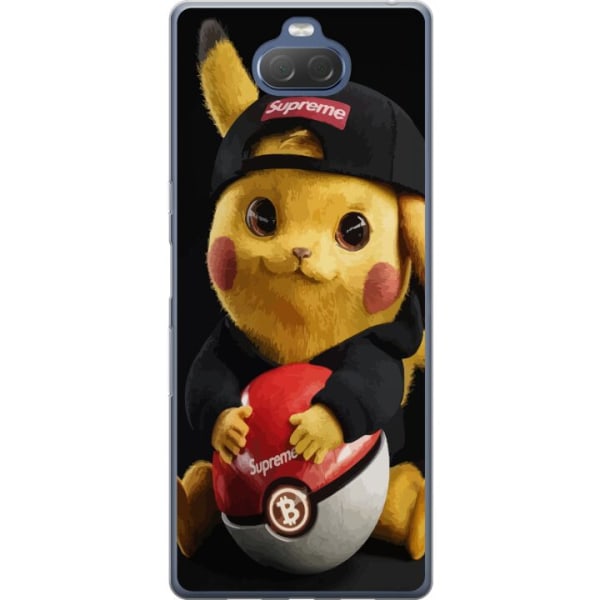 Sony Xperia 10 Plus Läpinäkyvä kuori Pikachu Supreme