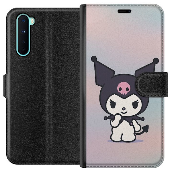 OnePlus Nord Tegnebogsetui Kawaii Sanrio Kuromi