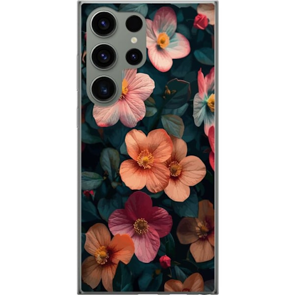 Samsung Galaxy S23 Ultra Gjennomsiktig deksel Blomster