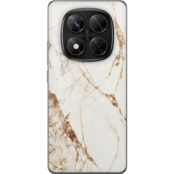 Xiaomi Redmi Note 14 Pro Läpinäkyvä kuori Valkoinen marmori