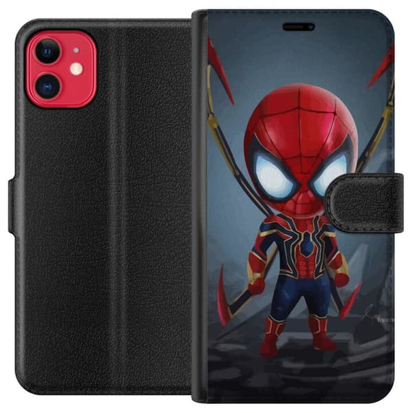 Kompatibel Tegnebogsetui til Apple iPhone 11 Spider-Mand