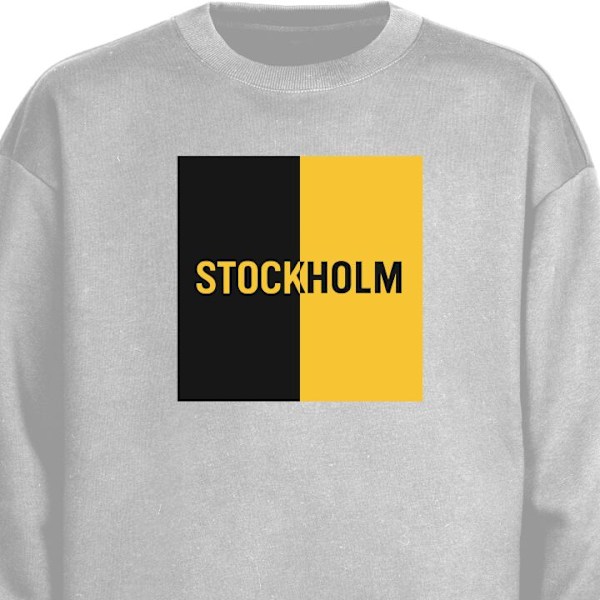 Sweatshirt för Vuxen | Klassisk Collegetröja Stockholm – f