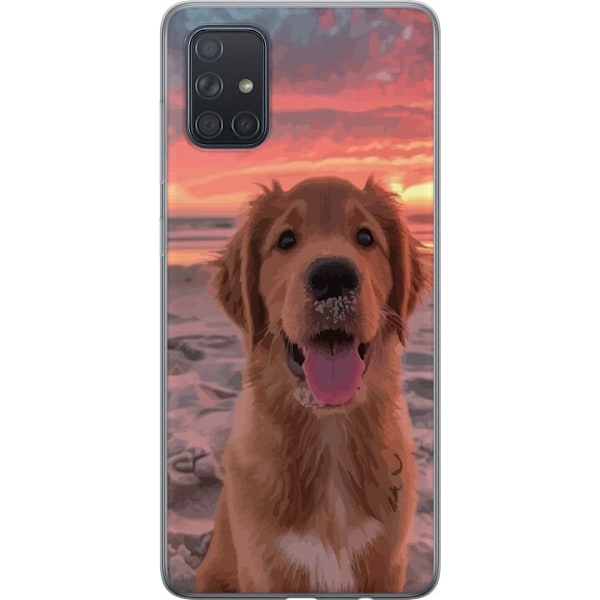 Samsung Galaxy A71 Genomskinligt Skal Hund